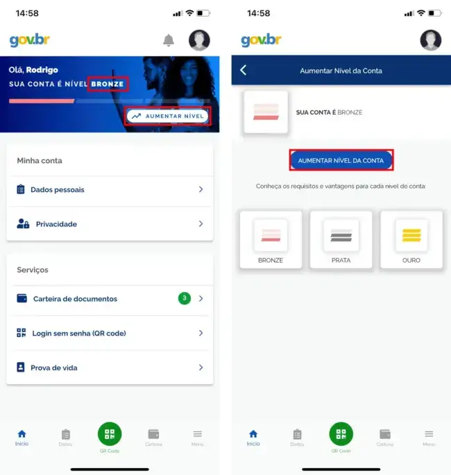 Como Aumentar o Nível da Conta gov.br para Prata ou Ouro em Poucos Passos