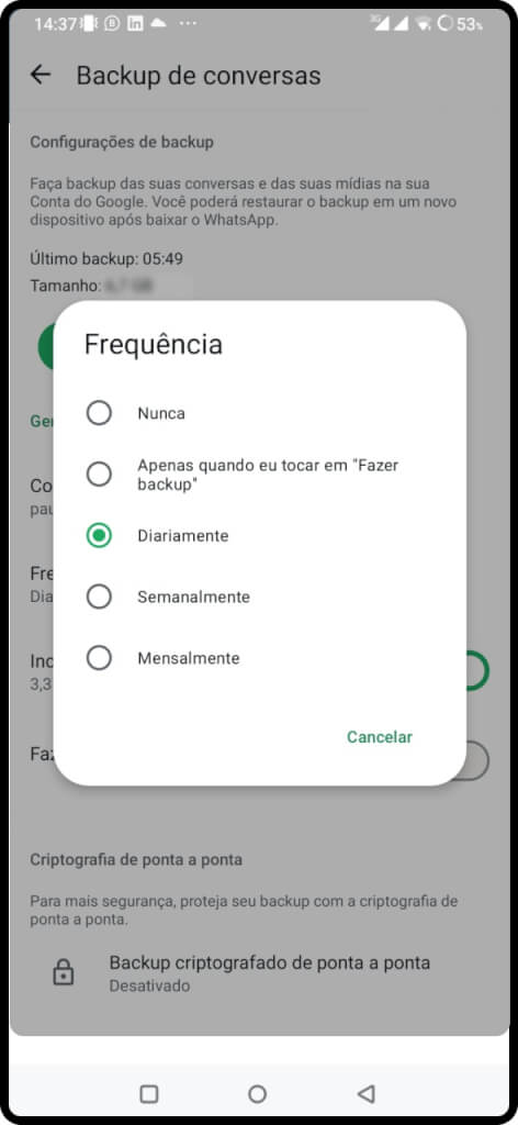 Como Fazer Backup do WhatsApp